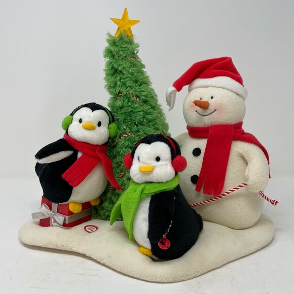 Hallmark Very Merry Trio Animated Snowman Penguins *READ* - Picture 1 of 8